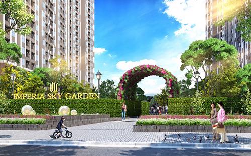 Imperia Sky Garden được thiết kế như những “ốc đảo” giữa phố thị.