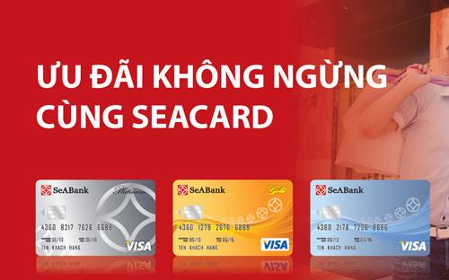 Với thẻ tín dụng Visa của SeABank, lần đầu tiên trên thị trường, chủ thẻ
 quản lý được mức chi tiêu một cách rõ ràng nhất với khoản tiền hoàn trả
 cố định hàng tháng. 