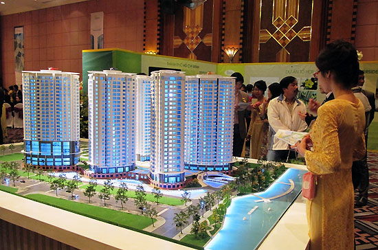 Phối cảnh dự án Songda Reverside được giới thiệu với nhà đầu tư tại Hà Nội.
