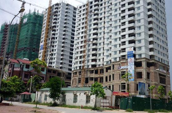Khu nhà ở cao tầng để bán cho cán bộ, chiến sỹ ngành công an tại khu đô thị Dịch Vọng, Cầu Giấy, Hà Nội.