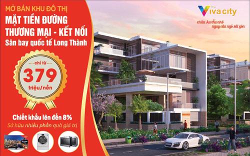 Chủ đầu tư dự án The Viva city tiếp tục mở bán đợt 2 các sản phẩm đất nền nhà phố thuộc hai khu Amber và Opal.