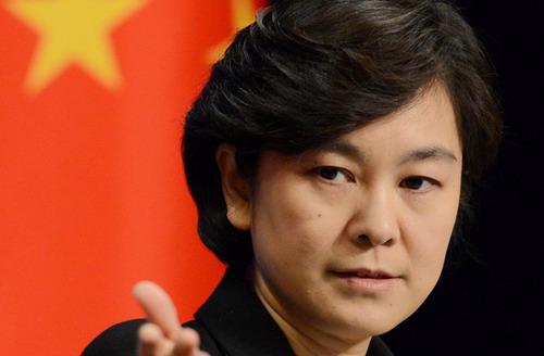 Bà Hoa Xuân Oánh, phát ngôn viên Bộ Ngoại giao Trung Quốc - Ảnh: Japan Times.<br>