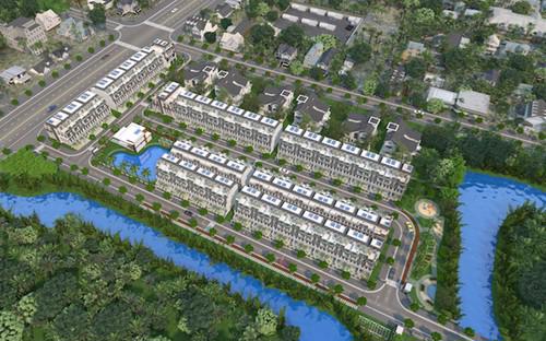 Phối cảnh dự án nhà ởkhu dân cư cao cấp Green Town.<br>