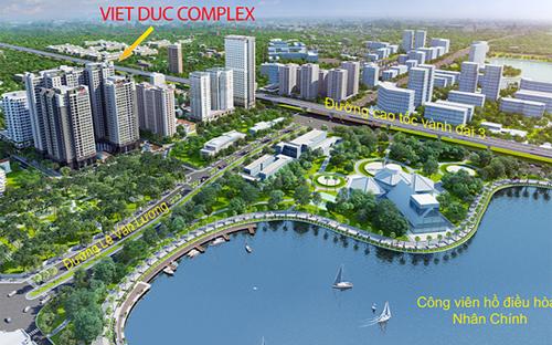 <div>Các tòa nhà của Việt Đức Complex đều hướng trực diện công viên hồ điều hòa Nhân Chính rộng 13ha.</div>
