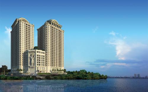 Công trình bao gồm hai tòa tháp cao 25 tầng với 498 căn hộ có diện tích từ 83 m2 đến 333m2. 