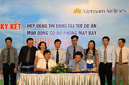 Lễ ký hợp đồng tín dụng giữa Vietnam Airlines với OceanBank.