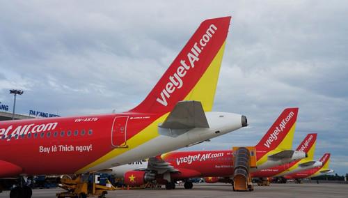 Vietjet công bố gửi tặng một vé máy bay trên các chặng bay nội địa của hàng nãy (vé chưa bao gồm thuế, phí).