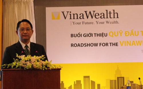 Ông Sebastian Subba, Tổng giám đốc VinaWealth phát biểu tại lễ ra mắt quỹ.