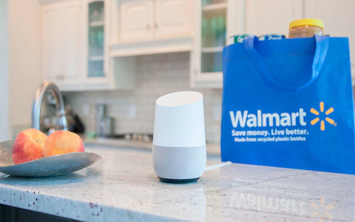 Walmart hợp tác với Google để cạnh tranh với Amazon - Ảnh: Huffington Post.