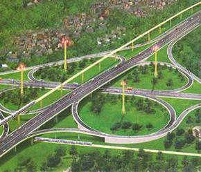 Phối cảnh dự kiến một cung đường cao tốc Hà Nội - Hải Phòng.