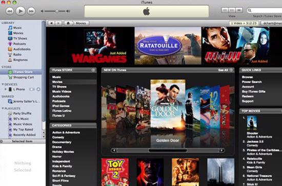 Hiện iTunes có trên 20 triệu bài hát và số đầu phim khổng lồ đến từ các hãng sản xuất lớn.