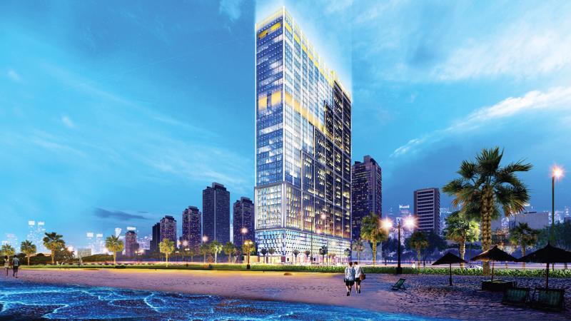 Căn hộ cao cấp Premier Sky Residences sở hữu tầm nhìn ra bãi biển Mỹ Khê.