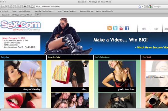 Giao diện màn hình trang sex.com - Ảnh: Cnet.