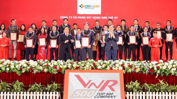 Cen Land được vinh danh Top 500 công ty lớn nhất Việt Nam năm 2020.