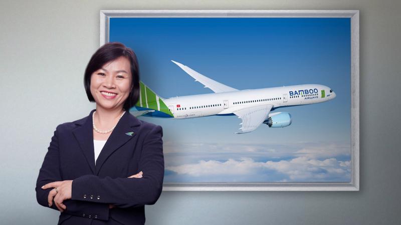 Bà Dương Thị Mai Hoa, Phó chủ tịch kiêm Phó tổng giám đốc hãng hàng không Bamboo Airways.