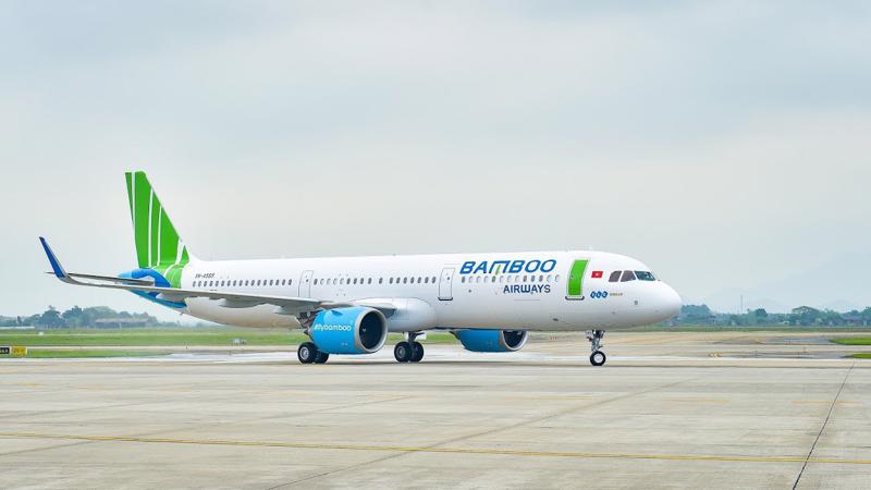 Đây là chiếc A321neo thứ hai về với Bamboo Airways trong tháng 4 này.