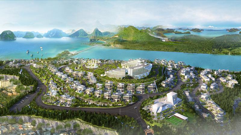 Dự án có quy mô 28,4 ha nằm trên Đồi 8A, phường Bãi Cháy, thành phố Hạ Long.