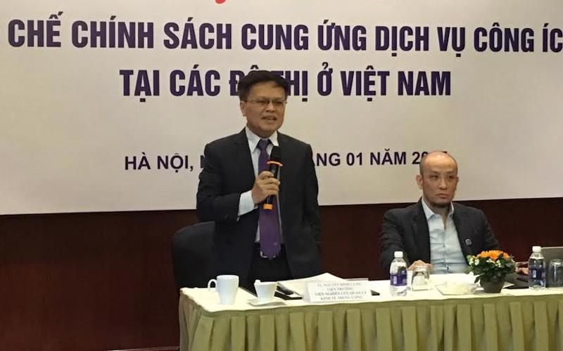 Lần đầu tiên, đồng chủ trì hội thảo với Viện trưởng CIEM Nguyễn Đình Cung là một chủ doanh nghiệp tư nhân.