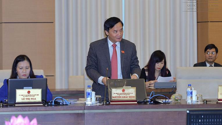 Chủ nhiệm Uỷ ban Pháp luật Nguyễn Khắc Định đề xuất phượng án mới cho chính quyền đặc khu.