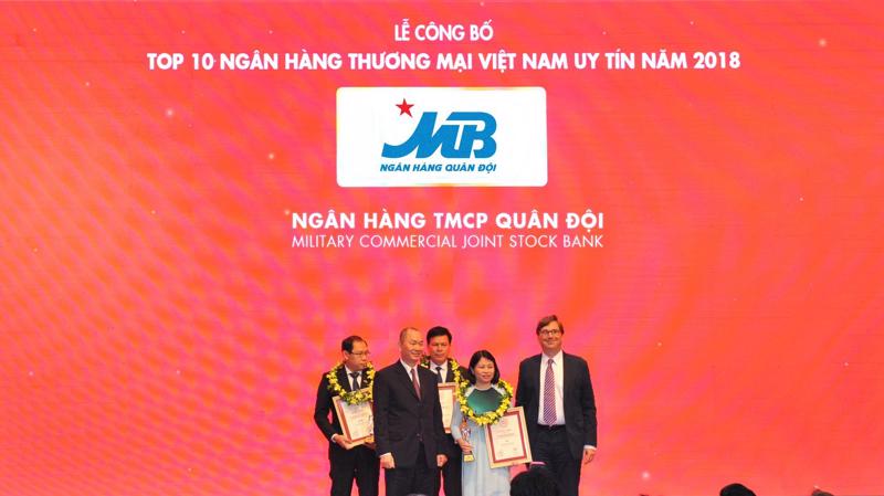 Lễ vinh danh Top 10 ngân hàng thương mại Việt Nam uy tín năm 2018 là hoạt động thường niên do Vietnam Report nghiên cứu, công bố từ năm 2012.