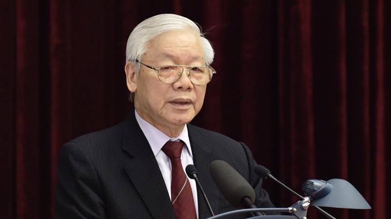 Tổng bí thư - Chủ tịch nước Nguyễn Phú Trọng khai mạc hội nghị.