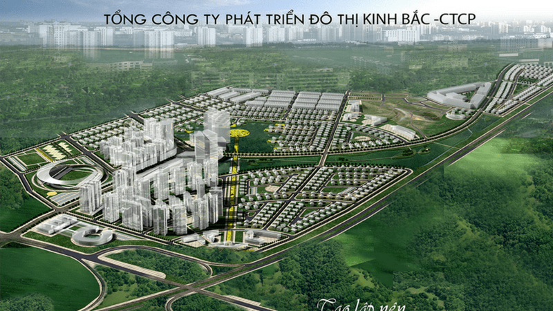 Phối cảnh dự án khu đô thị Phúc Ninh, Bắc Ninh.