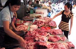 Giá thịt lợn được dự báo sẽ giảm mạnh từ đầu tháng 8/2011.