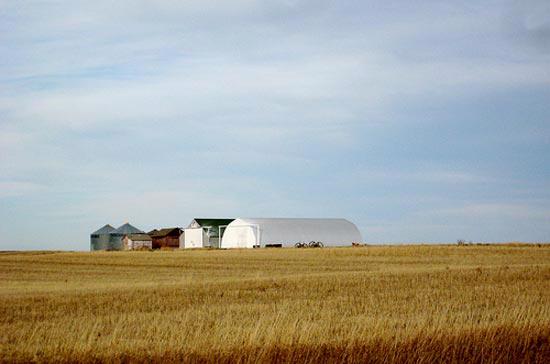 Một nông trại tại bang Saskatchewan, Canada.