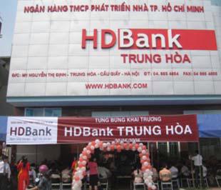 Trên ảnh là một chi nhánh của HDBank.