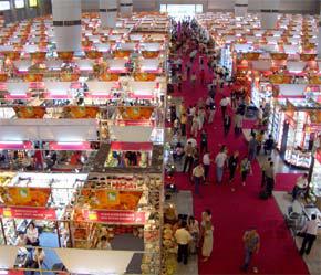 Một góc Hội chợ Xuất nhập khẩu Trung Quốc diễn ra năm ngoái.