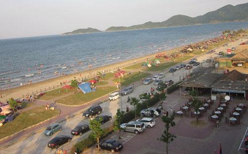 Một góc bãi biển Thạch Bằng, Hà Tĩnh.<br>