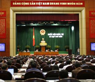 Đa số đại biểu Quốc hội đồng ý thông qua Luật Trách nhiệm bồi thường Nhà nước - Ảnh: TTXVN.