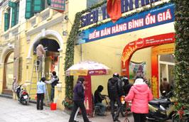 Năm 2010 trên địa bàn Hà Nội đã có gần 400 điểm bán hàng bình ổn giá.