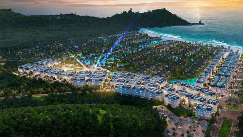 Dự án Sun Premier Village Kem Beach Resort hoàn thành, Bãi Kem sẽ có thêm những khu biệt thự nghỉ dưỡng đậm phong cách "làng biển" độc đáo.