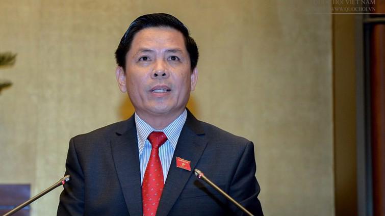 Bộ trưởng Bộ Giao thông Vận tải Nguyễn Văn Thể giải trình trước Quốc hội.