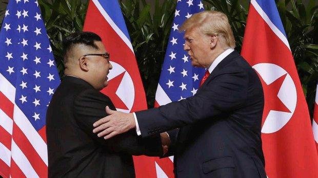 Cuộc gặp Thượng đỉnh Mỹ - Triều lần thứ nhất được tổ chức tại Singapore vào tháng 6/2018.