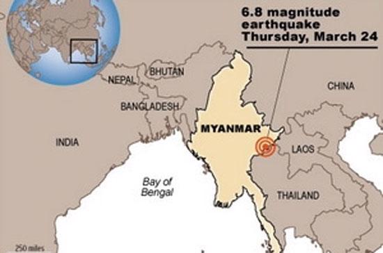 Trận động đất 7 độ richter tại biên giới Thái Lan và Myanmar tối qua khiến nhiều nhà đầu tư lo ngại một đợt thảm họa thiên nhiên mới tại nhiều khu vực trên thế giới, từ đó dẫn tới động thái tăng mua vàng tích trữ - Ảnh: AP.