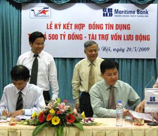 Vinalines hiện là một cổ đông lớn với tỷ lệ sử hữu hơn 10% tại Maritime Bank.