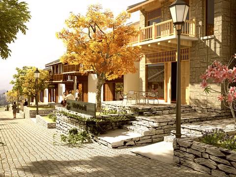 Mercure Sapa Resort &amp; Spa là dự án đầu tiên tại Sapa xây dựng mô 
hình tổ hợp bao gồm: Nhà phố - biệt thự nghỉ dưỡng và resort 5 sao.