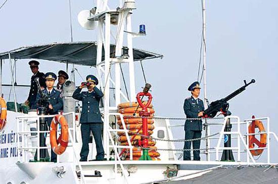 Lực lượng cảnh sát biển Vùng 1 huấn luyện sẵn sàng bảo vệ Tổ quốc -  Ảnh: TTXVN
