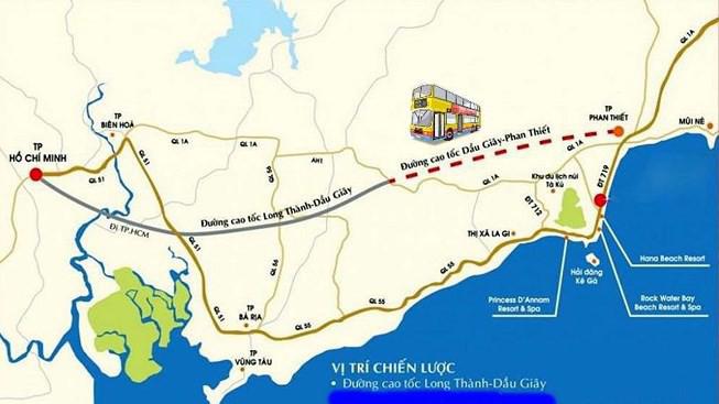  Chiều dài tuyến cao tốc Dầu Giây - Phan Thiết khoảng 99km (đoạn qua Bình Thuận dài khoảng 47,5km, đoạn qua Đồng Nai dài 51,5km).