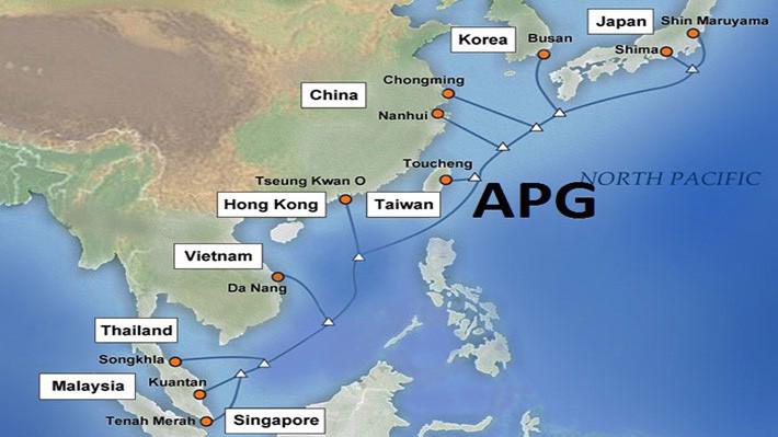 Trong quá trình di dời tuyến cáp quang APG, lưu lượng kênh truyền kết nối Internet quốc tế trên tuyến cáp biển này có thể tạm thời bị gián đoạn.