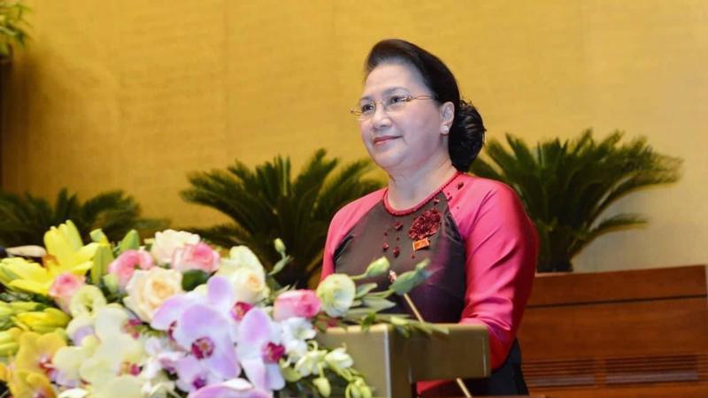 Chủ tịch Quốc hội Nguyễn Thị Kim Ngân khai mạc kỳ họp - Ảnh: Quang Phúc