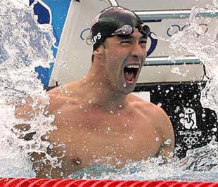 Hình ảnh của Phelps đã bắt đầu được quảng bá rộng rãi sau khi anh giành 6 huy chương vàng tại Olympic Athens năm 2004.