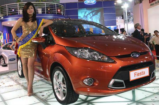 Mẫu xe có doanh số lớn thứ ba Ford Fiesta đã từng xuất hiện tại Vietnam Motor Show 2009 và dự kiến sẽ được tung ra thị trường Việt Nam trong năm nay - Ảnh: Đức Thọ.