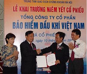 Tổng công ty Cổ phần Bảo hiểm Dầu khí Việt Nam (PVI), một thành viên của Petro Vietnam, đã lên sàn.