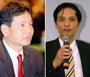 Ông Trương Gia Bình (bên trái) và ông Nguyễn Thành Nam.