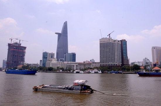 Khu vực trung tâm của Tp.HCM, nhìn từ phía sông Sài Gòn - Ảnh: Getty.