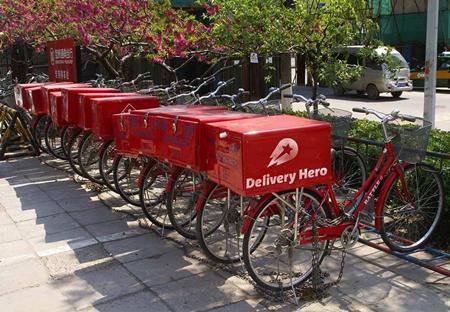 Xe đạp giao hàng trong nội đô của Delivery Hero - Ảnh: Delivery Hero.