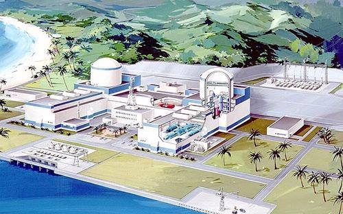 Mô hình thiết kế dự án điện hạt nhân Ninh Thuận.<br>